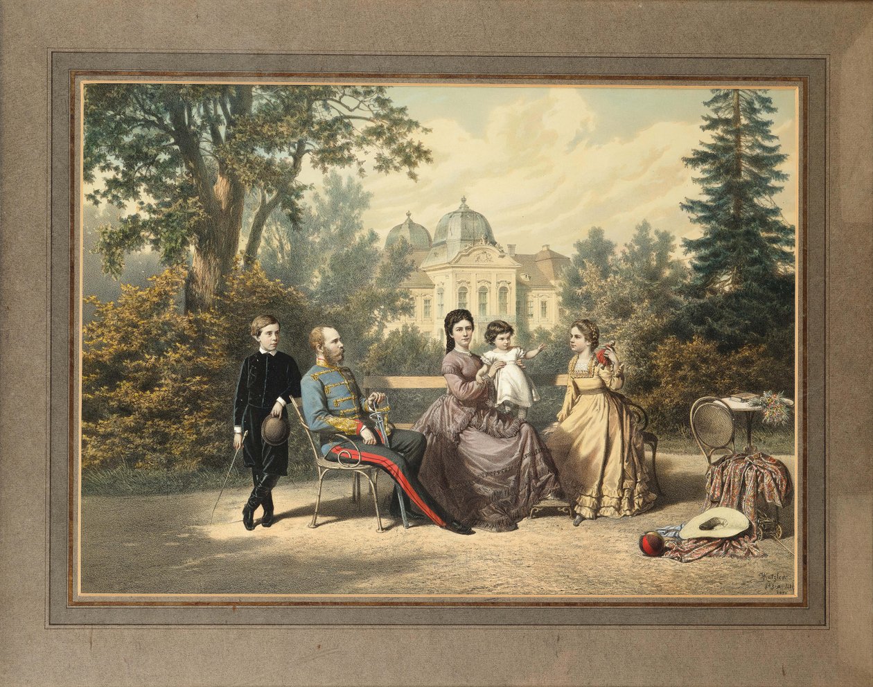 Císařská rodina v Gödöllo, 1871. od Vinzenz Katzler