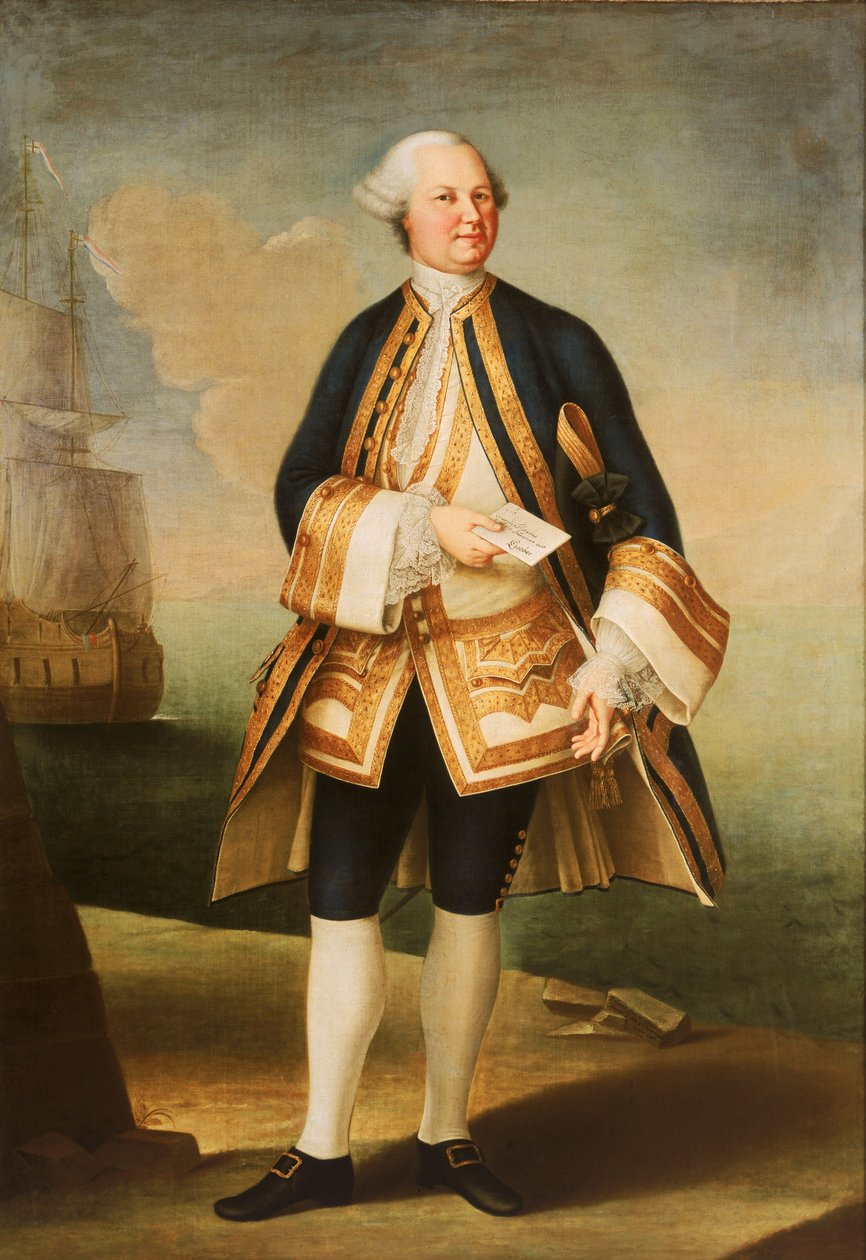 Kapitán sir Edward Hughes (asi 1720-1794) od Violante Beatrice Siries