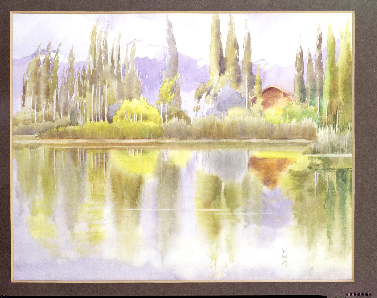 Jezero Dal, Kašmír od Violet M. Minchin
