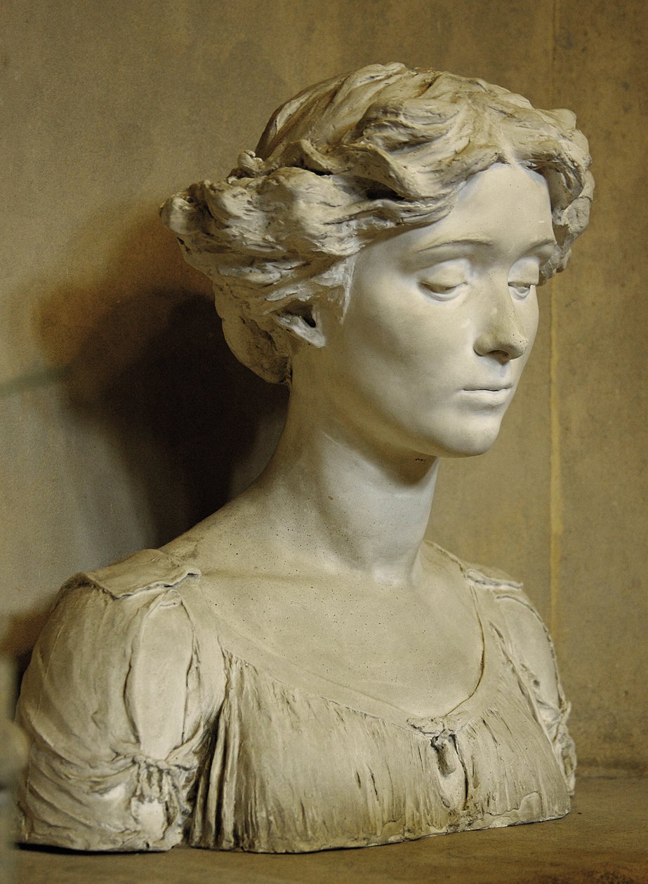 Lady Diana Manners, kolem roku 1910 (sádra) od Violet Manners