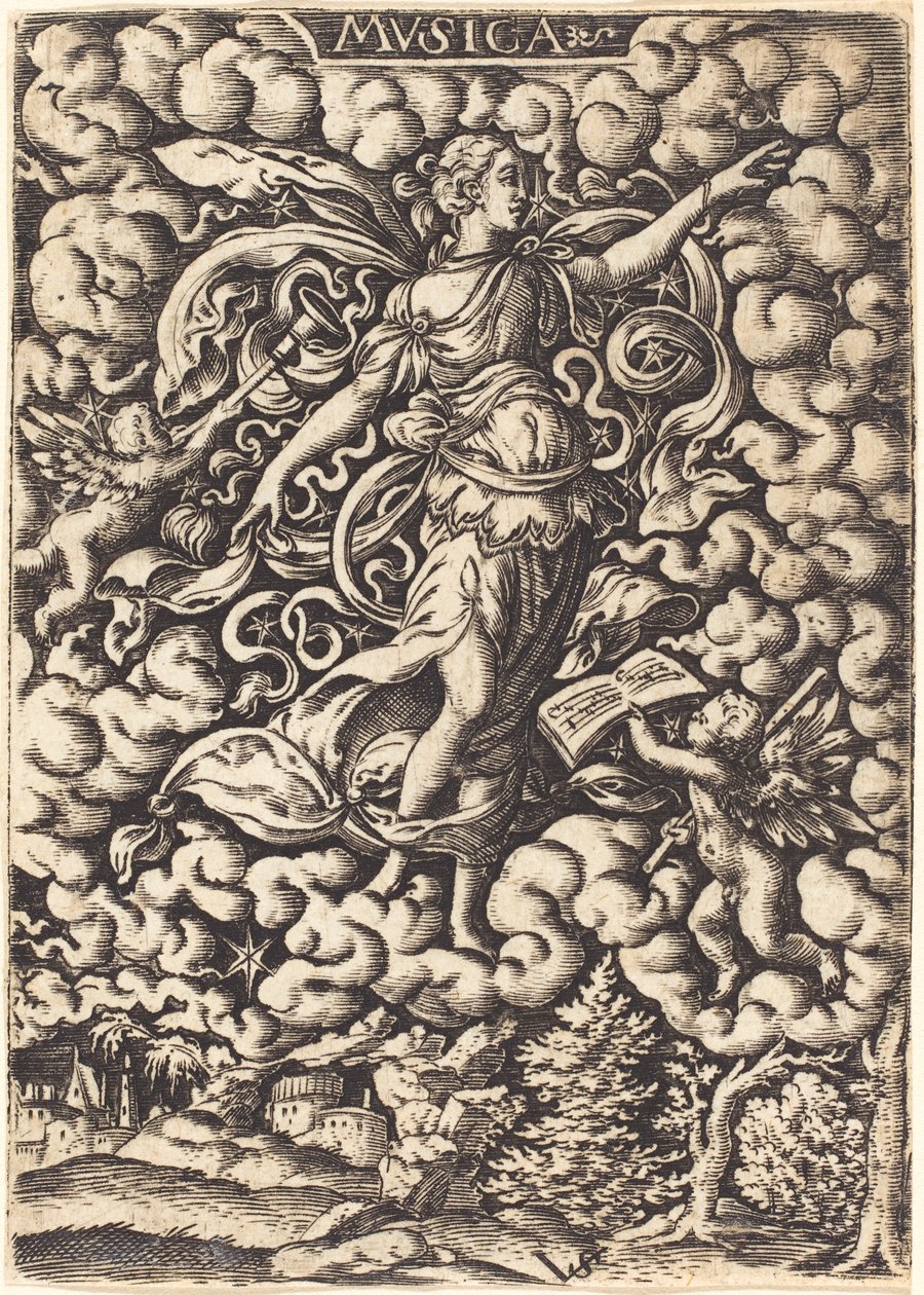 Musica, 16. století od Virgilius, the elder Solis