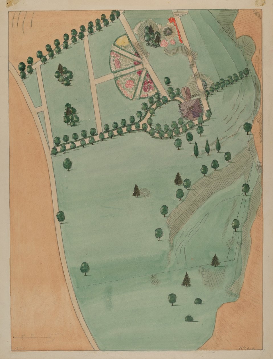 Eliza B. Jumel Estate, asi 1936. od Virginia Richards