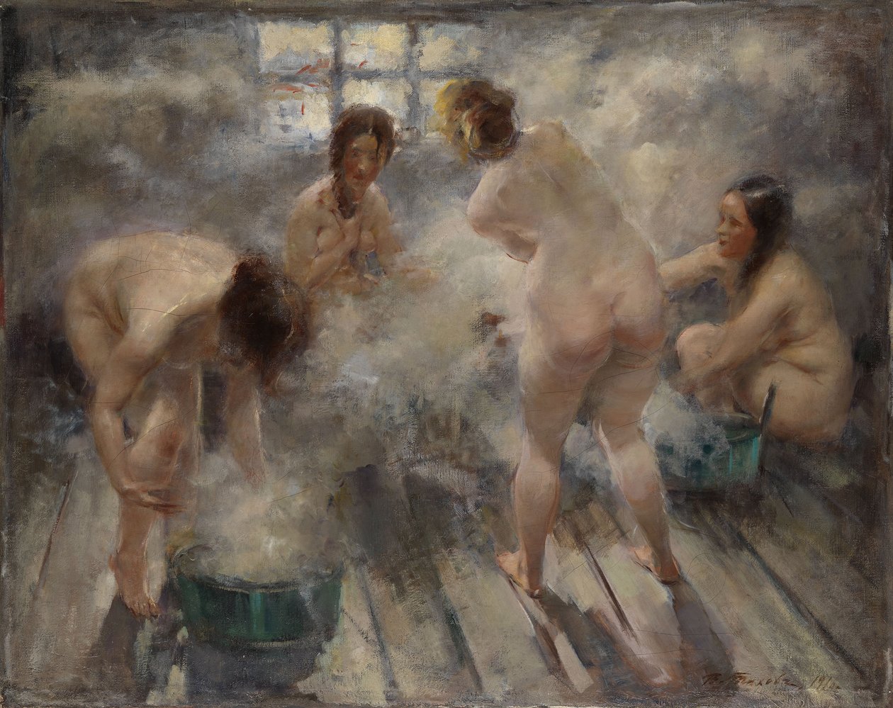 V ruské Banya, 1916 od Vitali Gavrilovich Tikhov