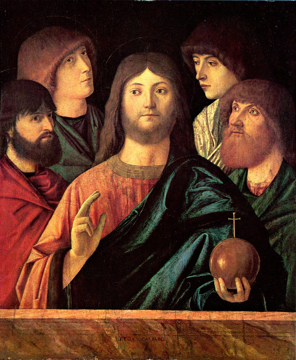Spasitel žehná čtyřem apoštolům od Vittore Carpaccio
