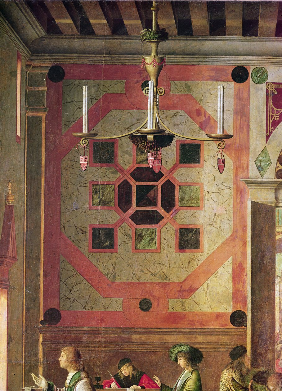 Detail odjezdu anglických velvyslanců z cyklu Svaté Voršily, kolem roku 1498 (detail 119434) od Vittore Carpaccio