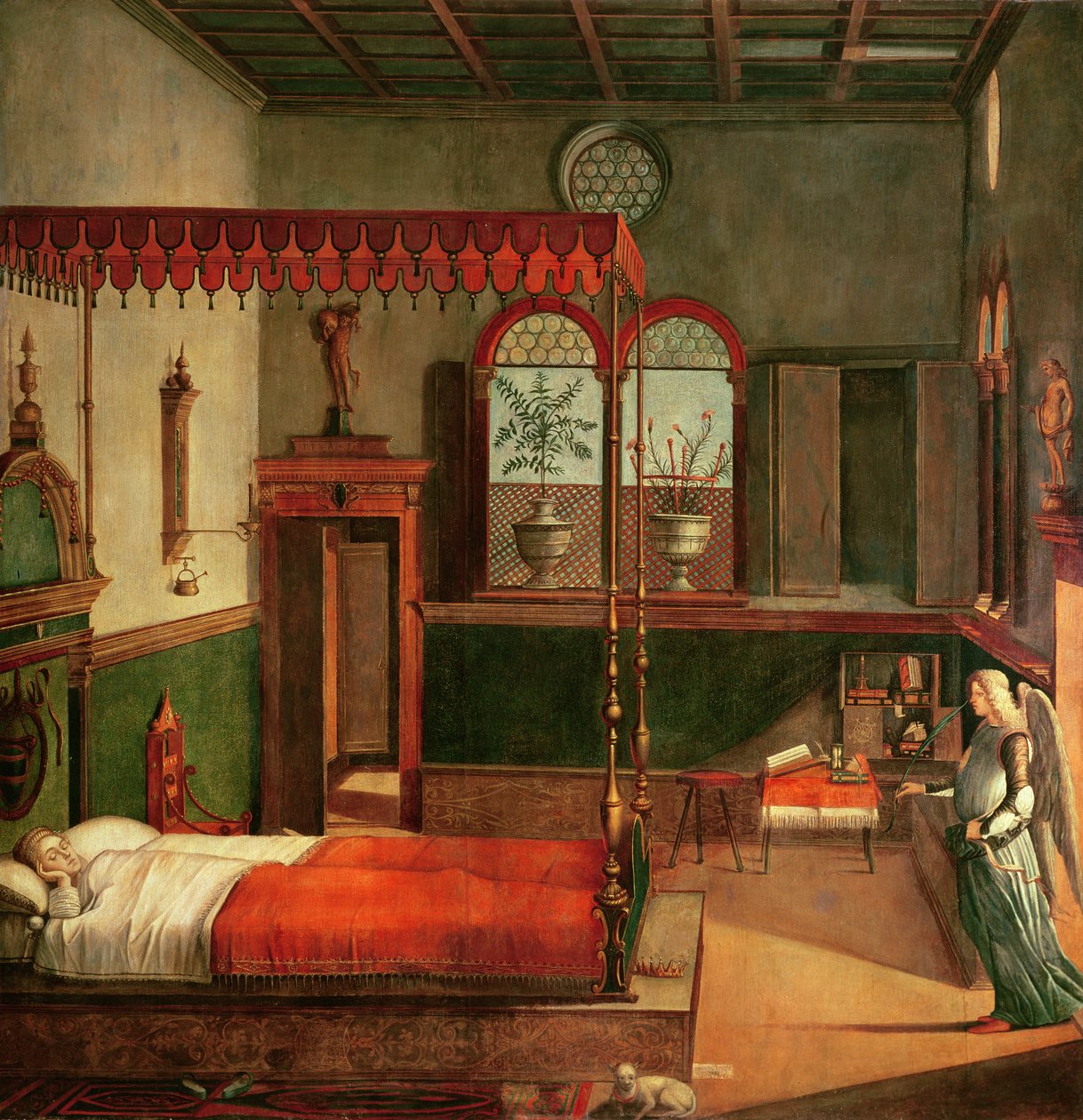Sen sv. Uršuly, 1495 (tempera na plátně) (podrobnosti viz 156167) od Vittore Carpaccio