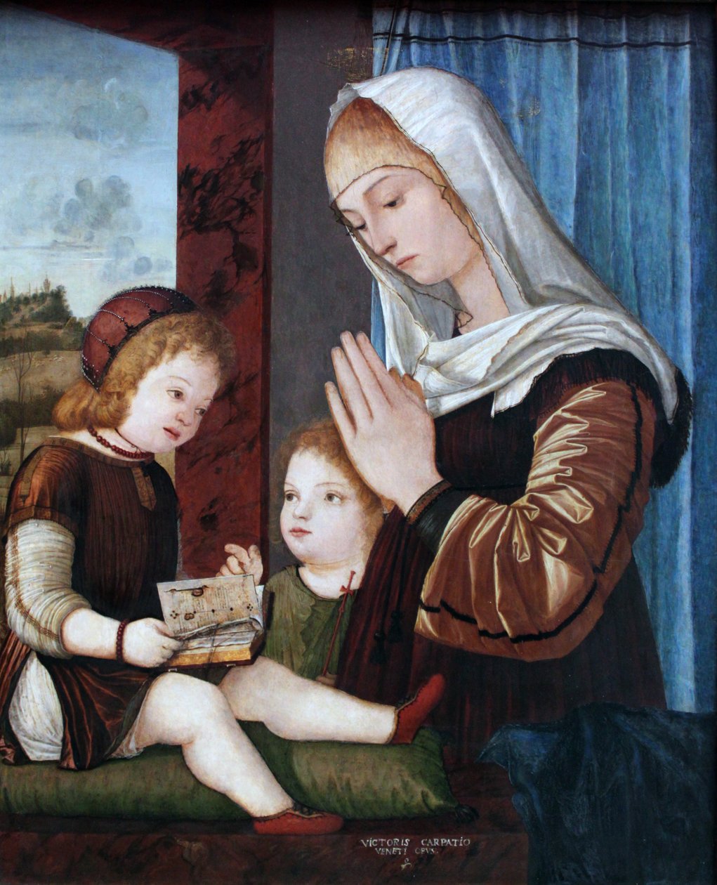 Madonna s dítětem a chlapec Johannes od Vittore Carpaccio
