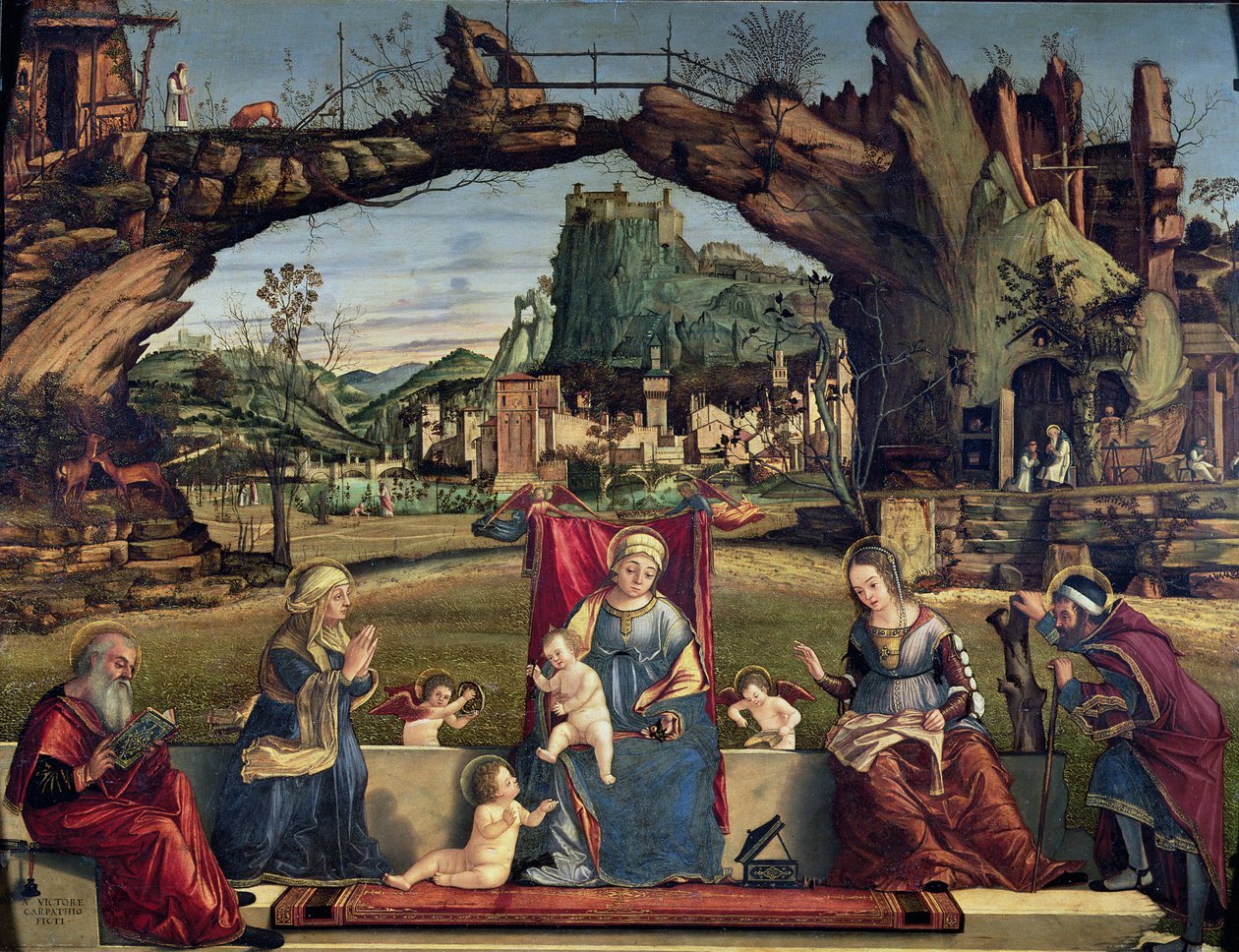 Holy Conversation, cca 1500 (podrobnosti viz 84003) od Vittore Carpaccio