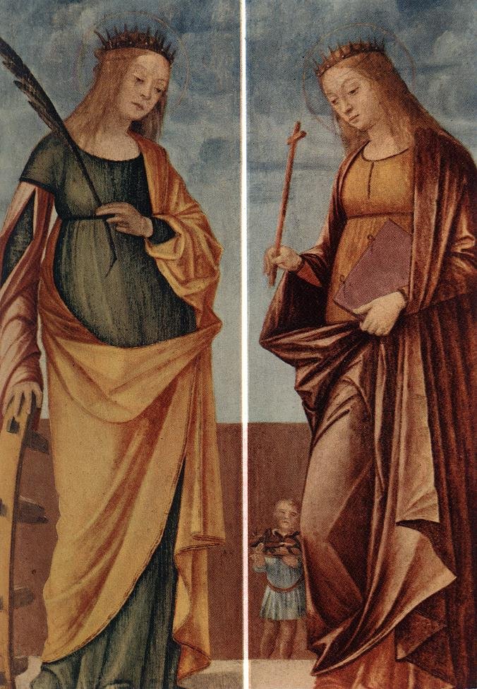Svatá Kateřina Alexandrijská a Sv. Veneranda od Vittore Carpaccio