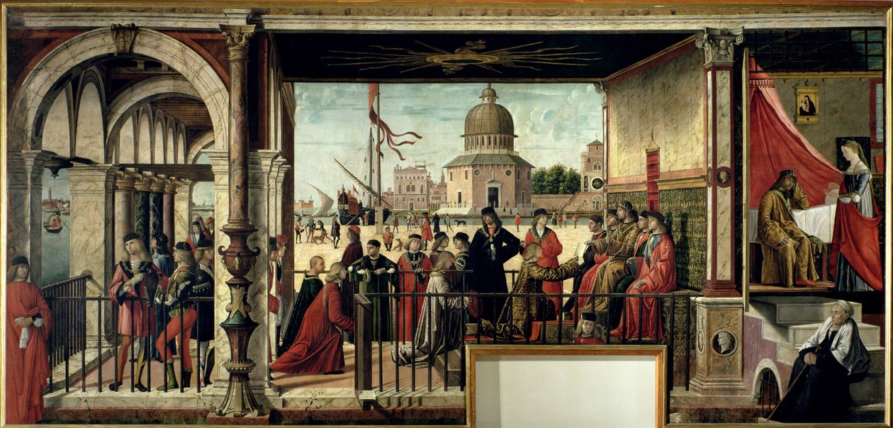 Příjezd anglických velvyslanců, z cyklu St. Ursula, 1498 (podrobnosti viz 119436) od Vittore Carpaccio