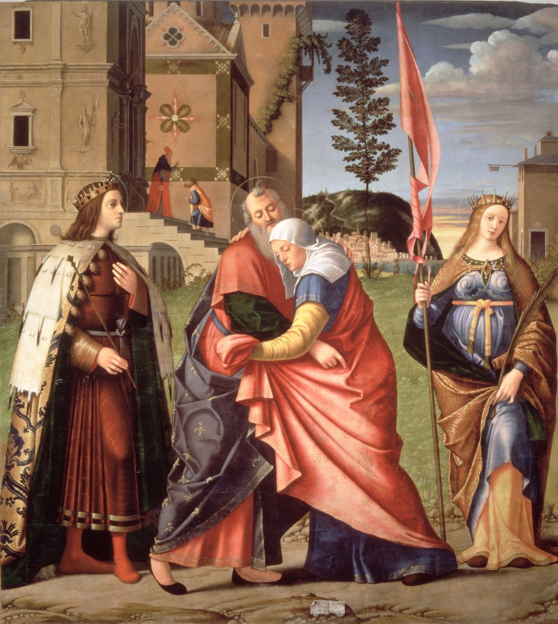 Setkání se svatými u Zlaté brány, 1515 od Vittore Carpaccio
