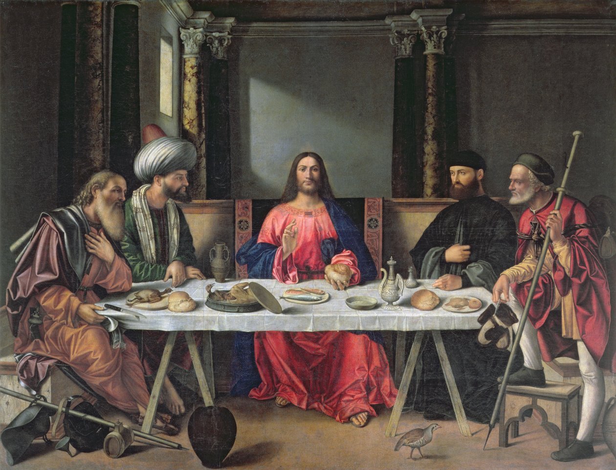 Večeře v Emauzích od Vittore Carpaccio