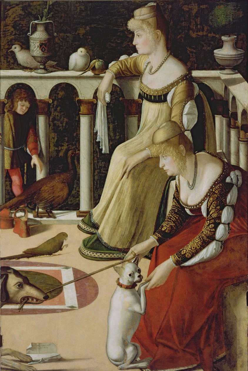 Dvě benátské dámy (panel) od Vittore Carpaccio