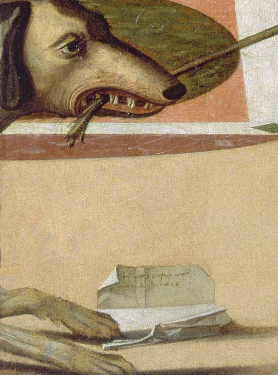 Detail panelu dvou benátských žen z 29237 od Vittore Carpaccio