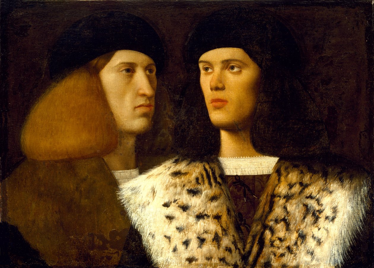 Portrét dvou mladých mužů, kolem roku 1515 od Vittore Belliniano