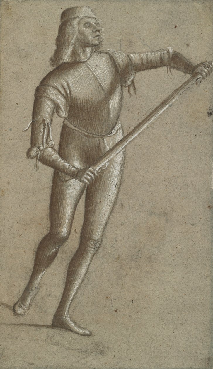 Carpaccio - Gondoliér (recto), asi 1514-1520 od Vittore Carpaccio