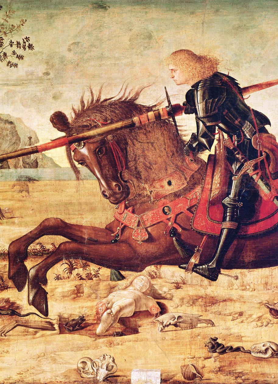 Detail St. George Killing the Dragon, c.1502-07 od Vittore Carpaccio