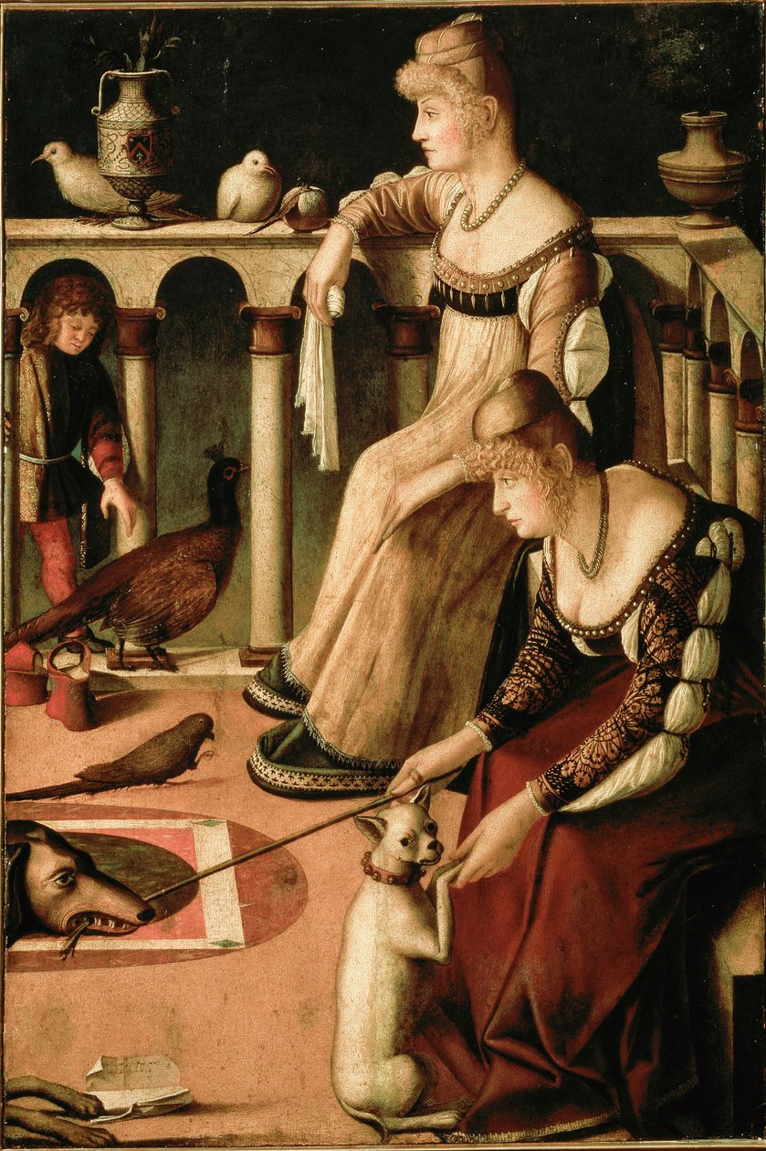 Due Lady Veneziane (Due cortigiane, Dvě benátské ženy, dvě kurtizány) od Vittore Carpaccio