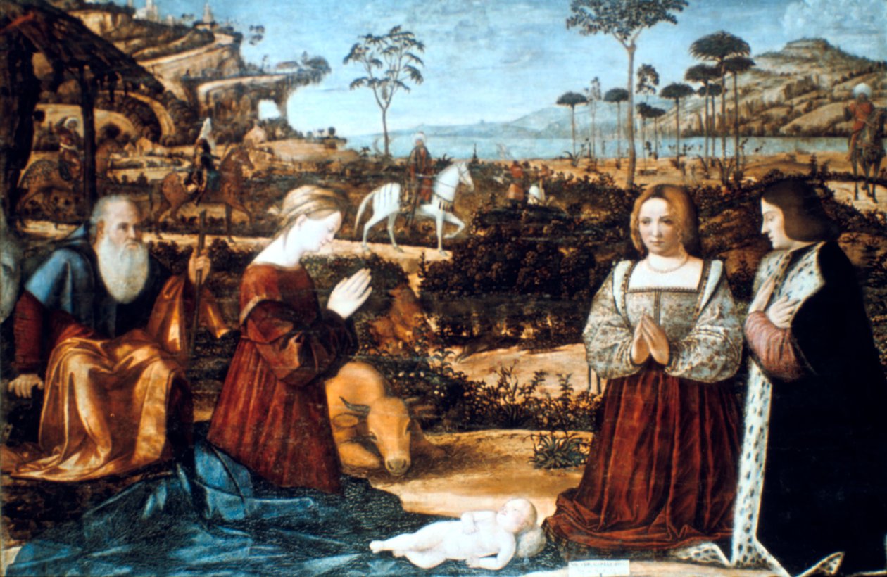 Svatá rodina se dvěma dárci, 1505 od Vittore Carpaccio