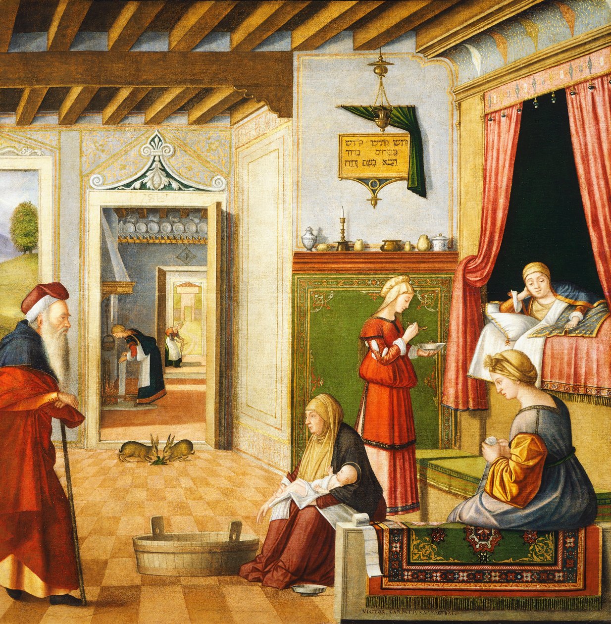 Narození Panny od Vittore Carpaccio