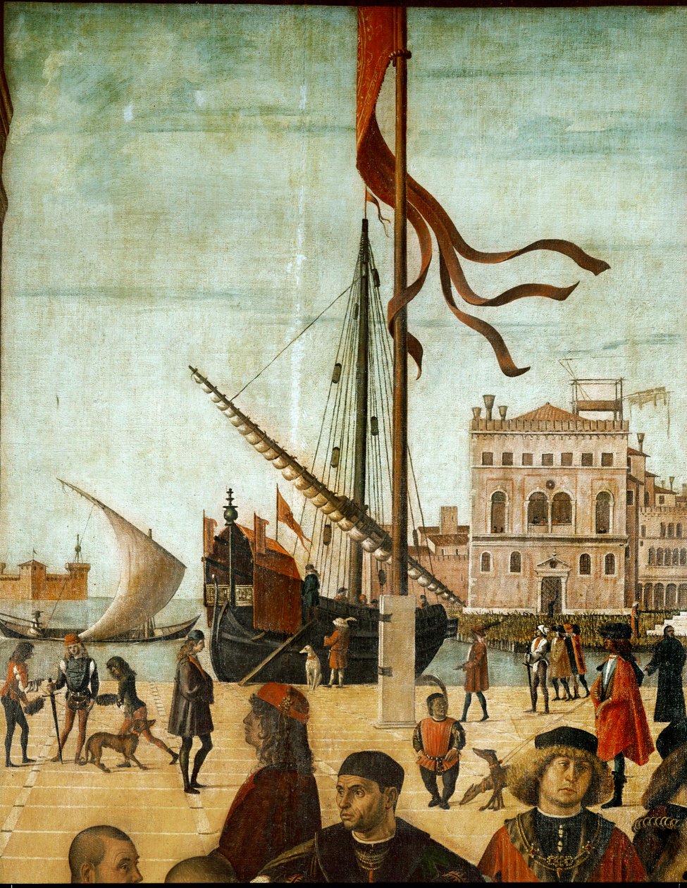 Lodě v přístavu od Vittore Carpaccio
