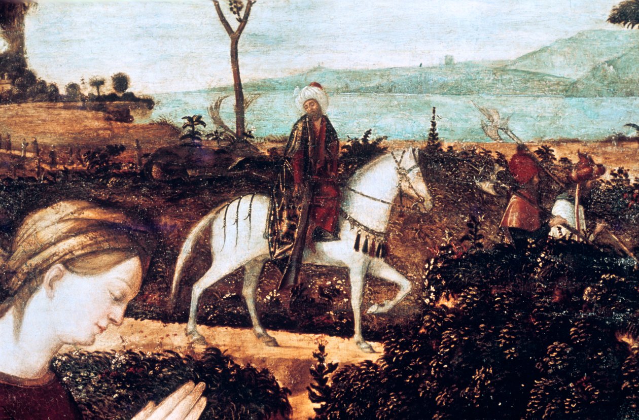 Svatá rodina, detail od Vittore Carpaccio