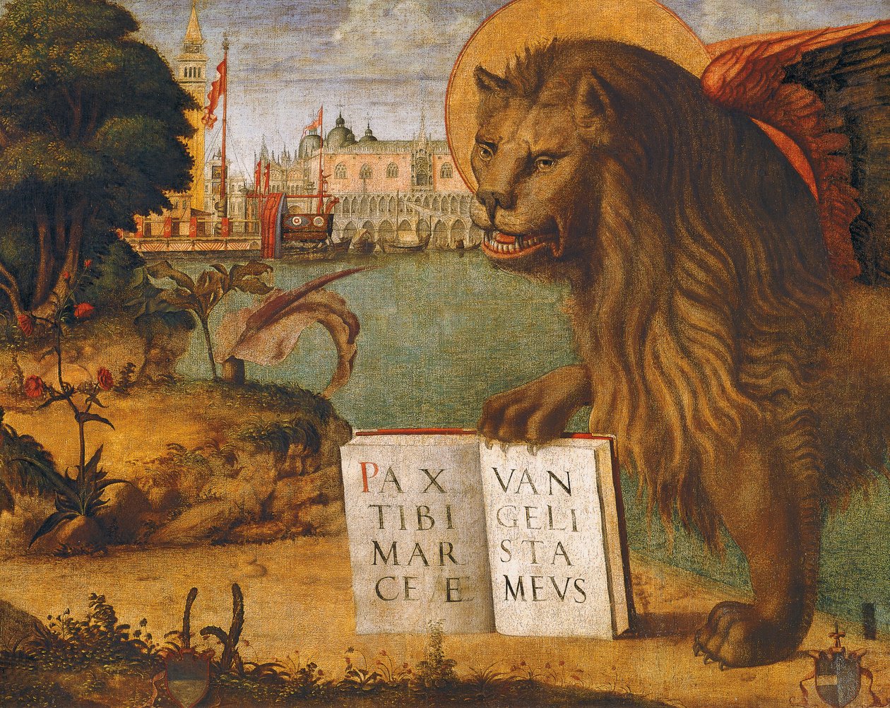 Pyhän Markuksen leijona, Vittore Carpaccio (noin 1465-1525 tai 1526) od Vittore Carpaccio