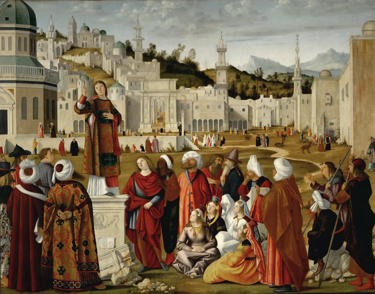 Kázání svatého Štěpána v Jeruzalémě od Vittore Carpaccio