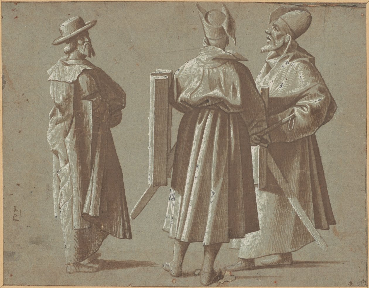 Tři postavy od Vittore Carpaccio