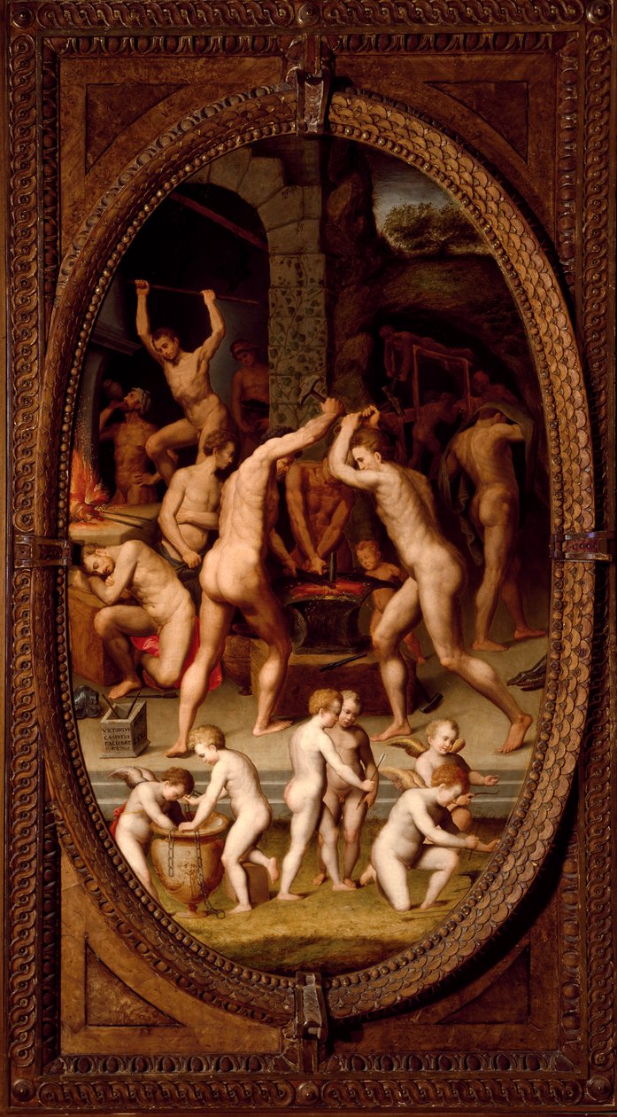 The Forge of Vulcan (malba od Vittorio Casini
