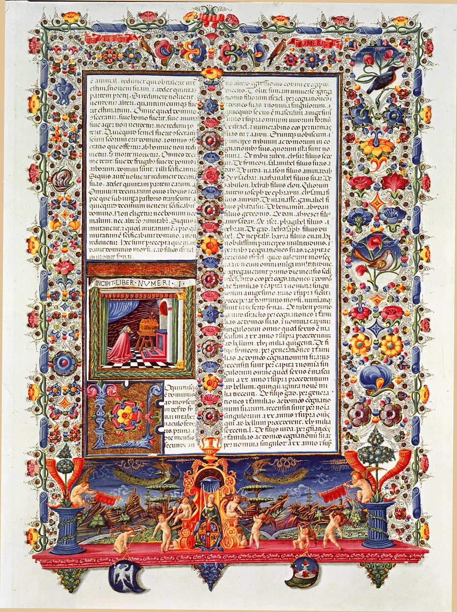 Strana rukopisu Bible Borso d