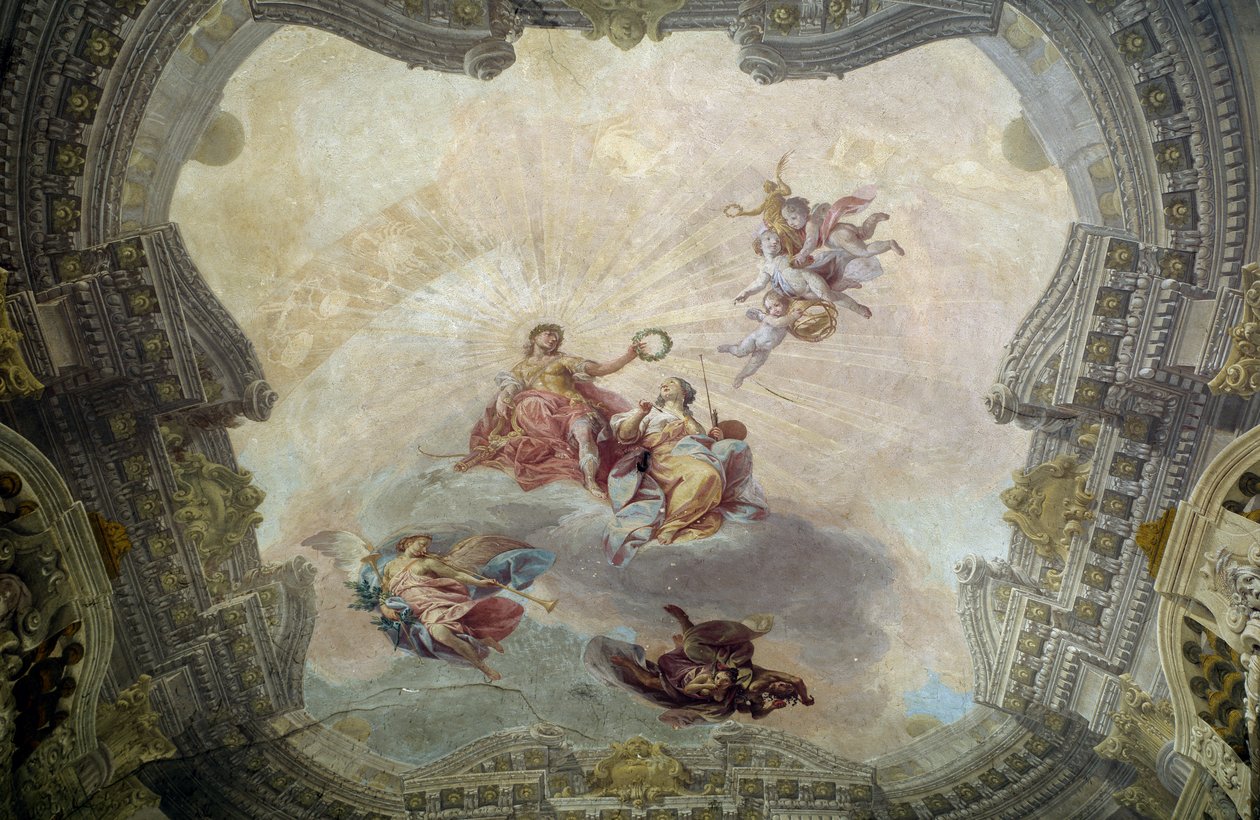 Apollo korunující obraz od Vittorio Maria Bigari