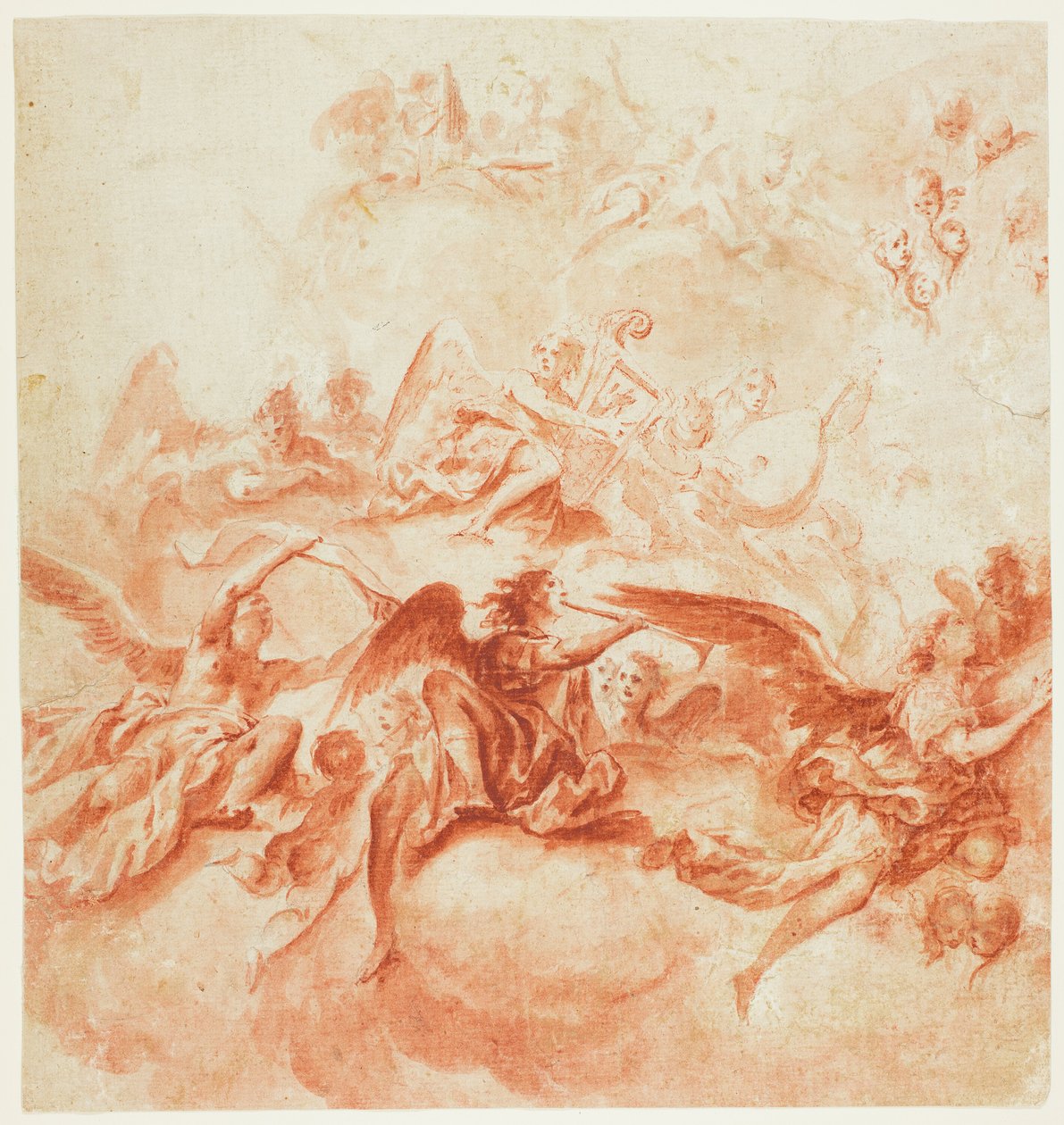 Hudební andělé od Vittorio Maria Bigari