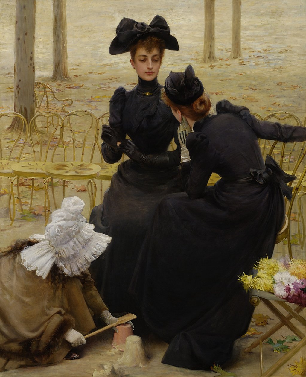 Rozhovor v Jardin du Luxembourg, 1892 od Vittorio Matteo Corcos