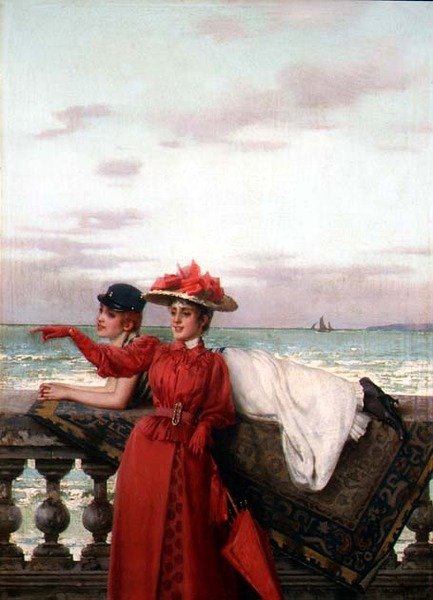 Daydreamers (jeden z páru) od Vittorio Matteo Corcos