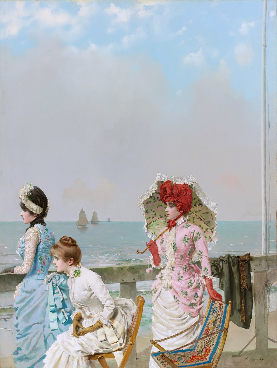 Poledne u moře od Vittorio Matteo Corcos