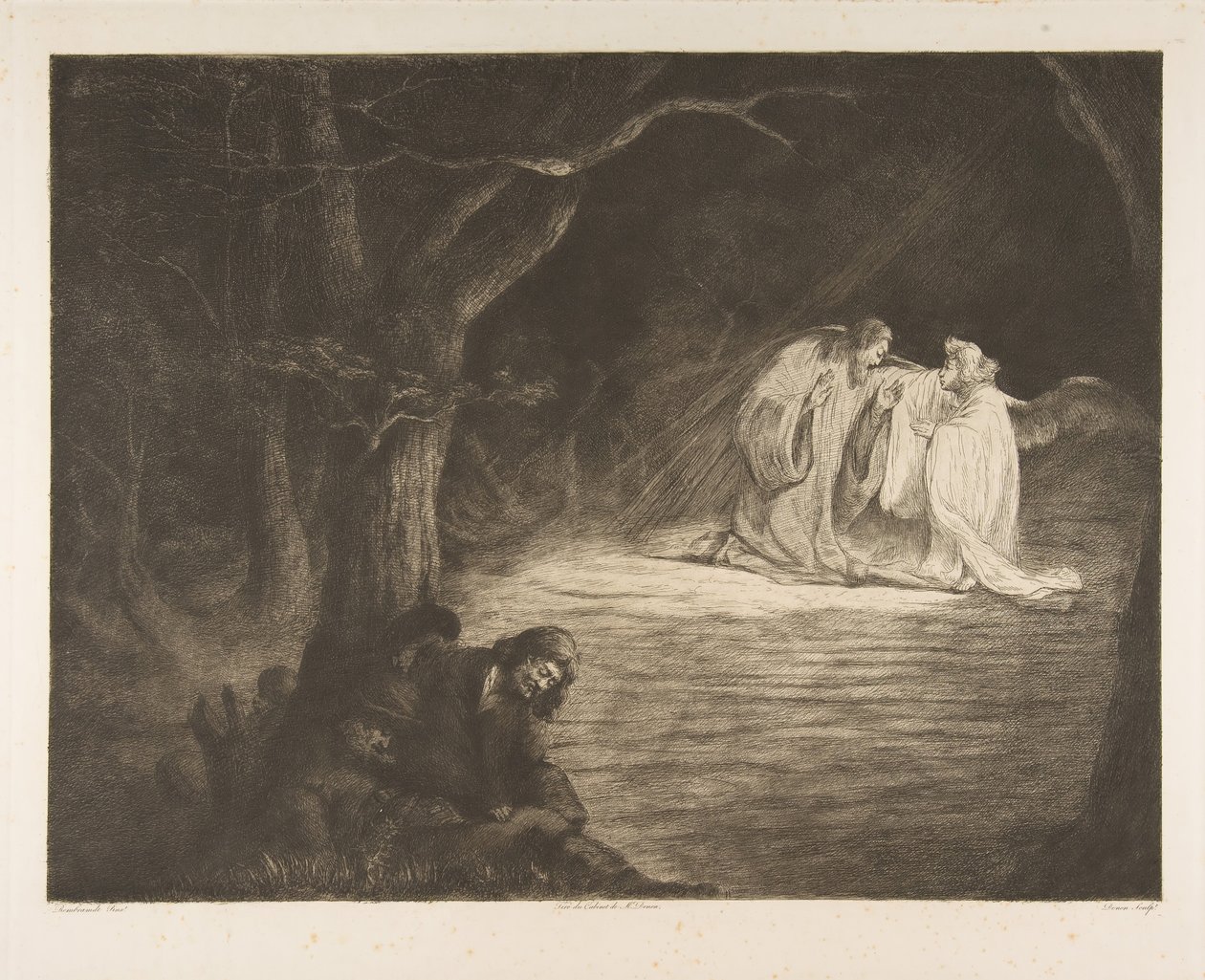 Kristus na Olivové hoře, konec 18.-začátek 19. století. od Vivant Denon