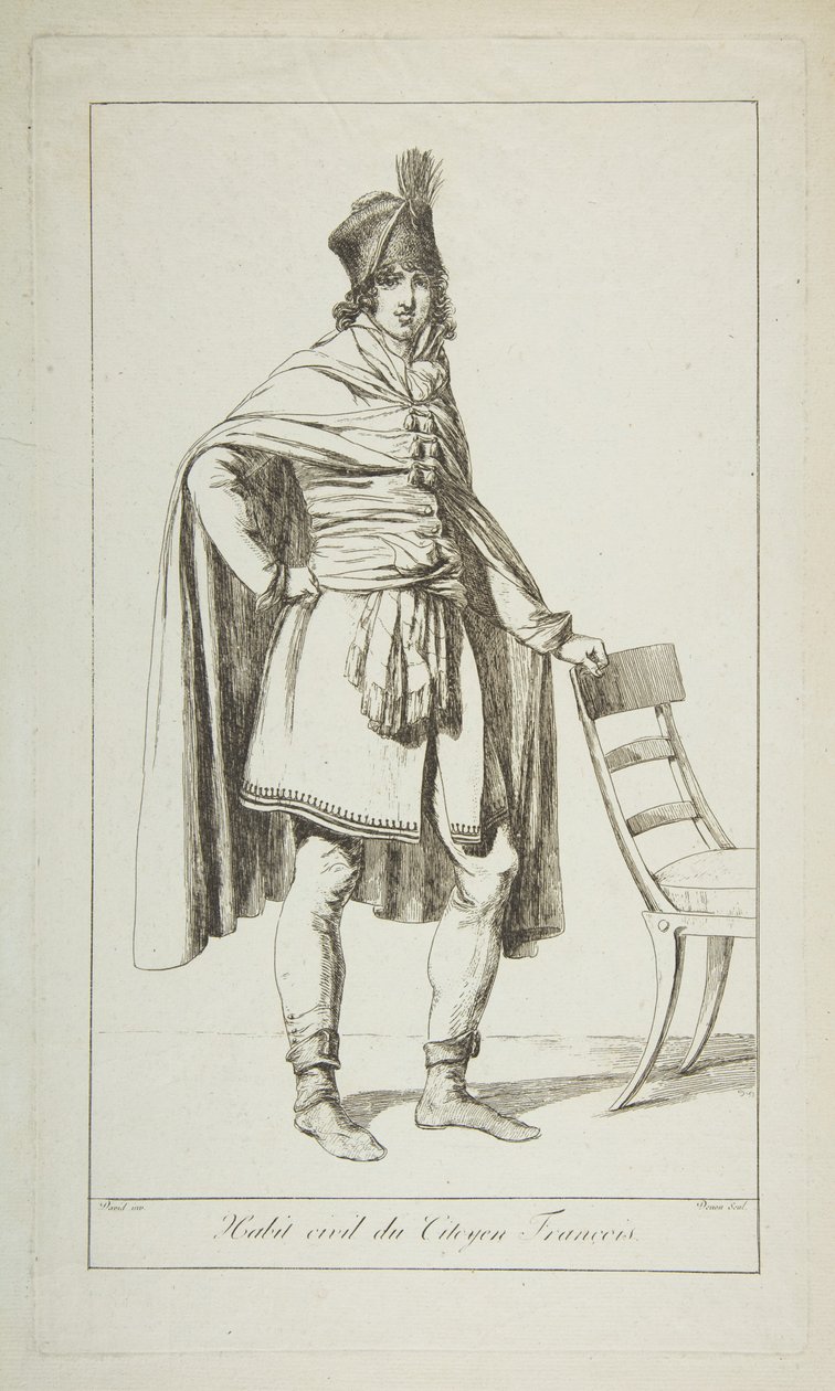 Civilní oděv francouzského občana, 1794. od Vivant Denon