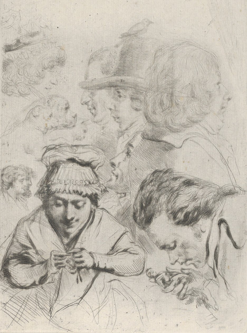 Le Citoyen Aubourg, Mme Aubourg, a jejich rodina Občan Aubourg, Madame Aubourg..., ca. 1795-1805. od Vivant Denon
