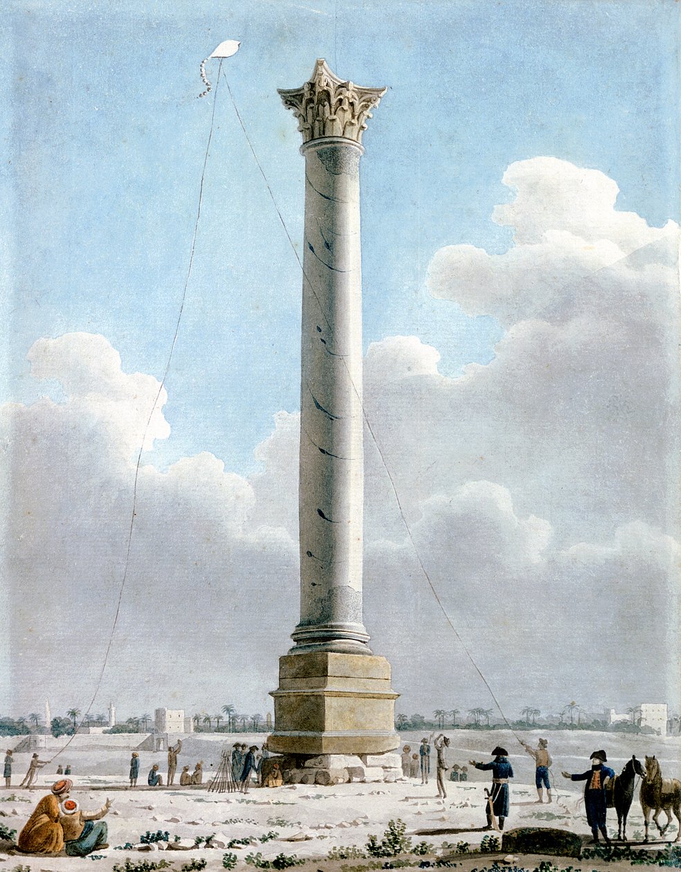 Pompeyův sloup, Alexandrie 1798, 1798 od Vivant Denon
