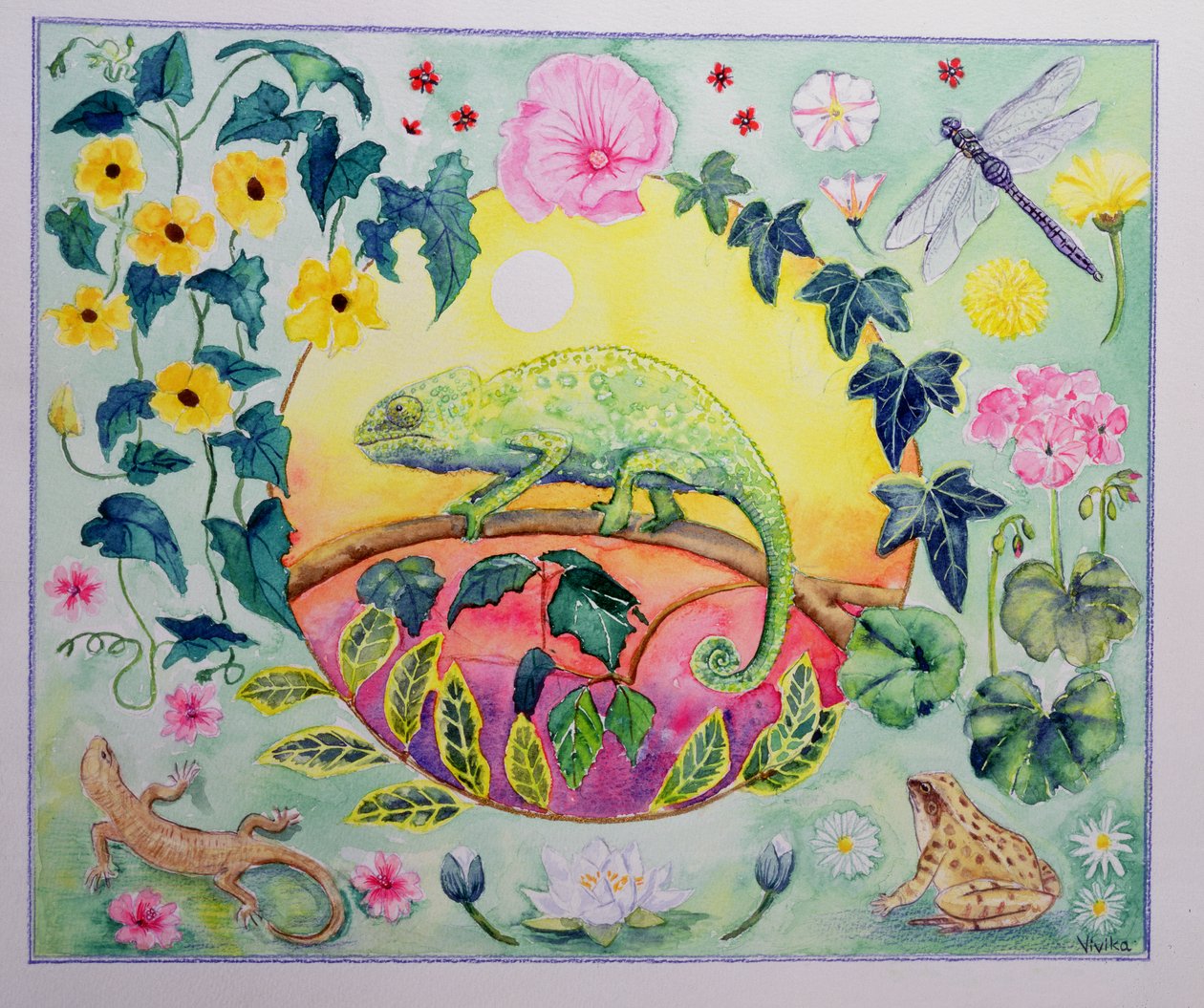 Chameleon (měsíc červen z kalendáře) od Vivika Alexander
