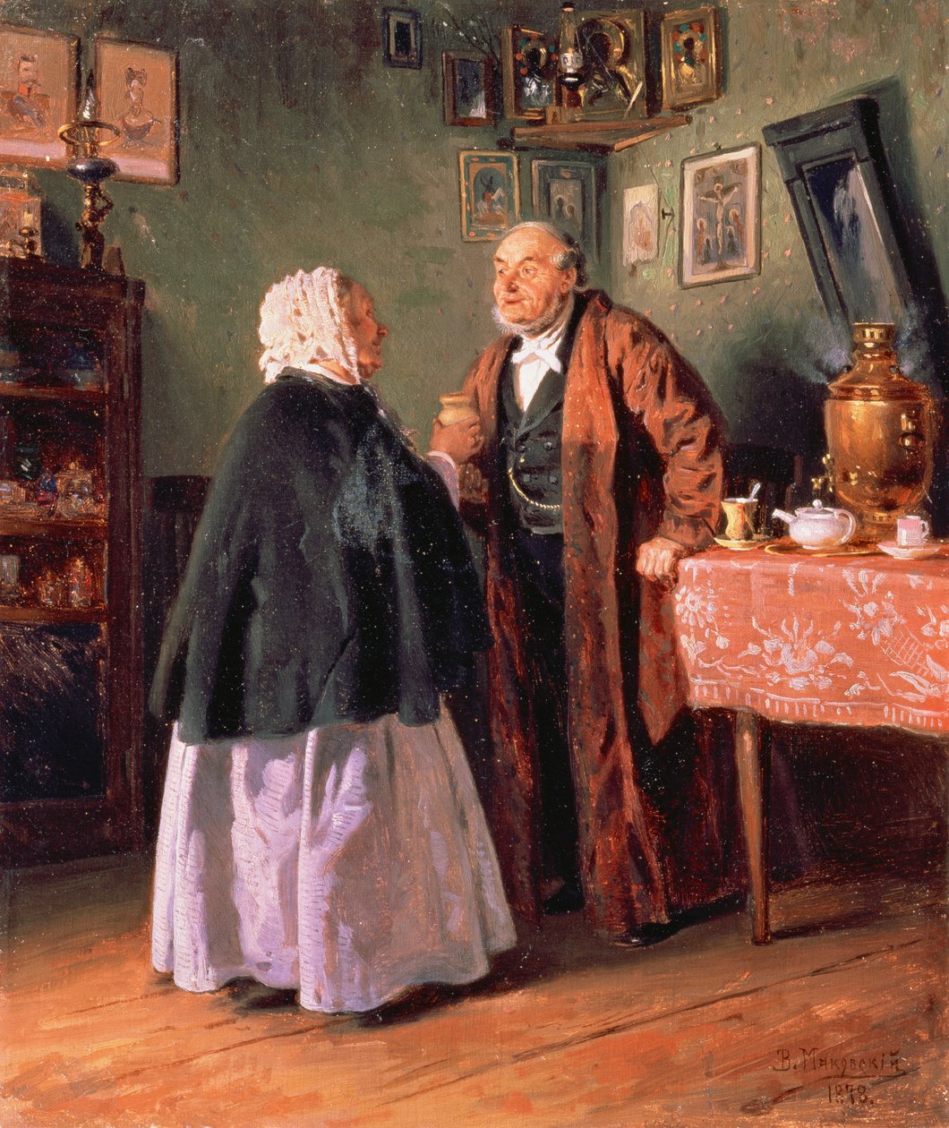 Gratulujeme, 1878 od Vladimir Egorovic Makovsky