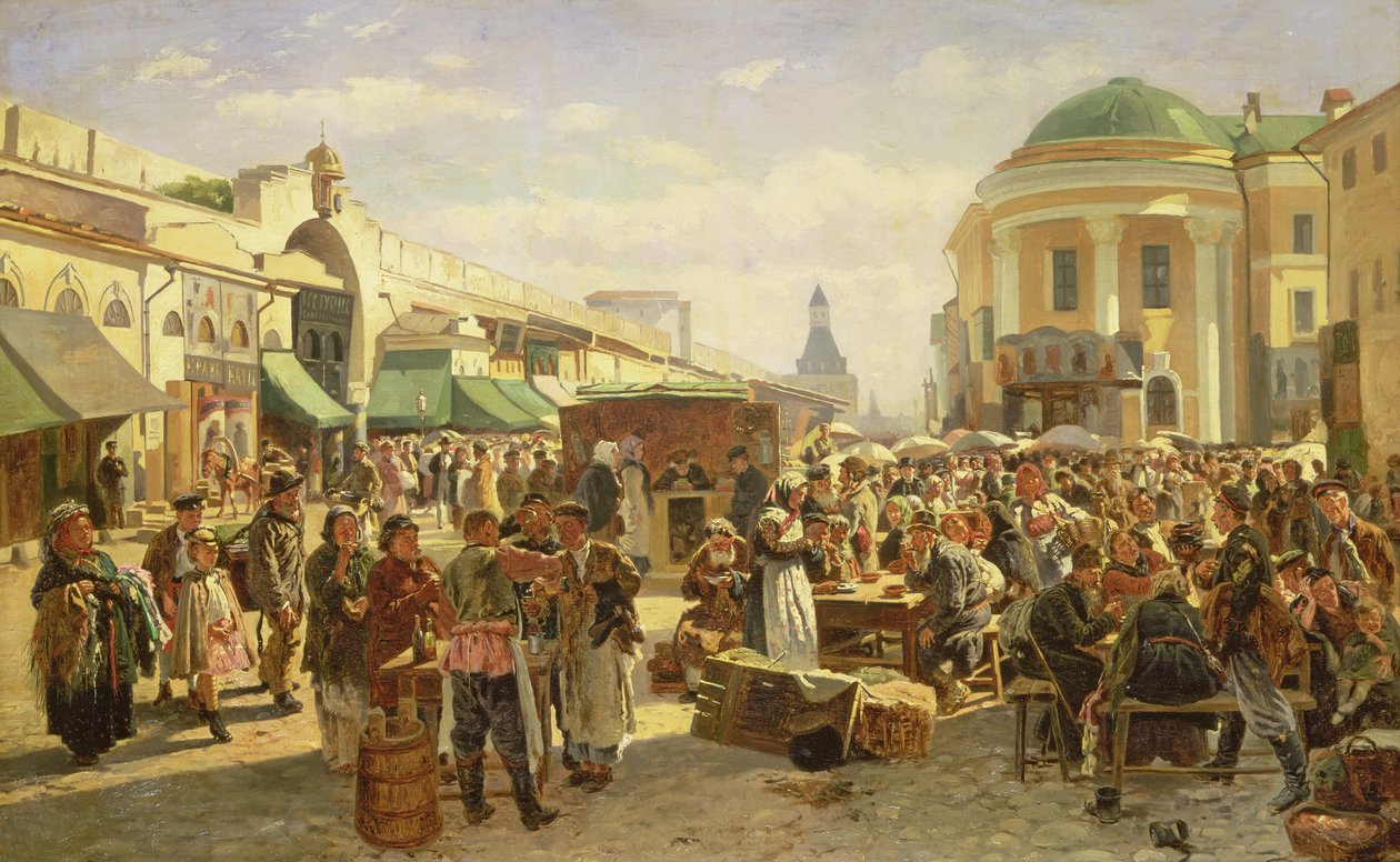 Městská pouť od Vladimir Egorovic Makovsky
