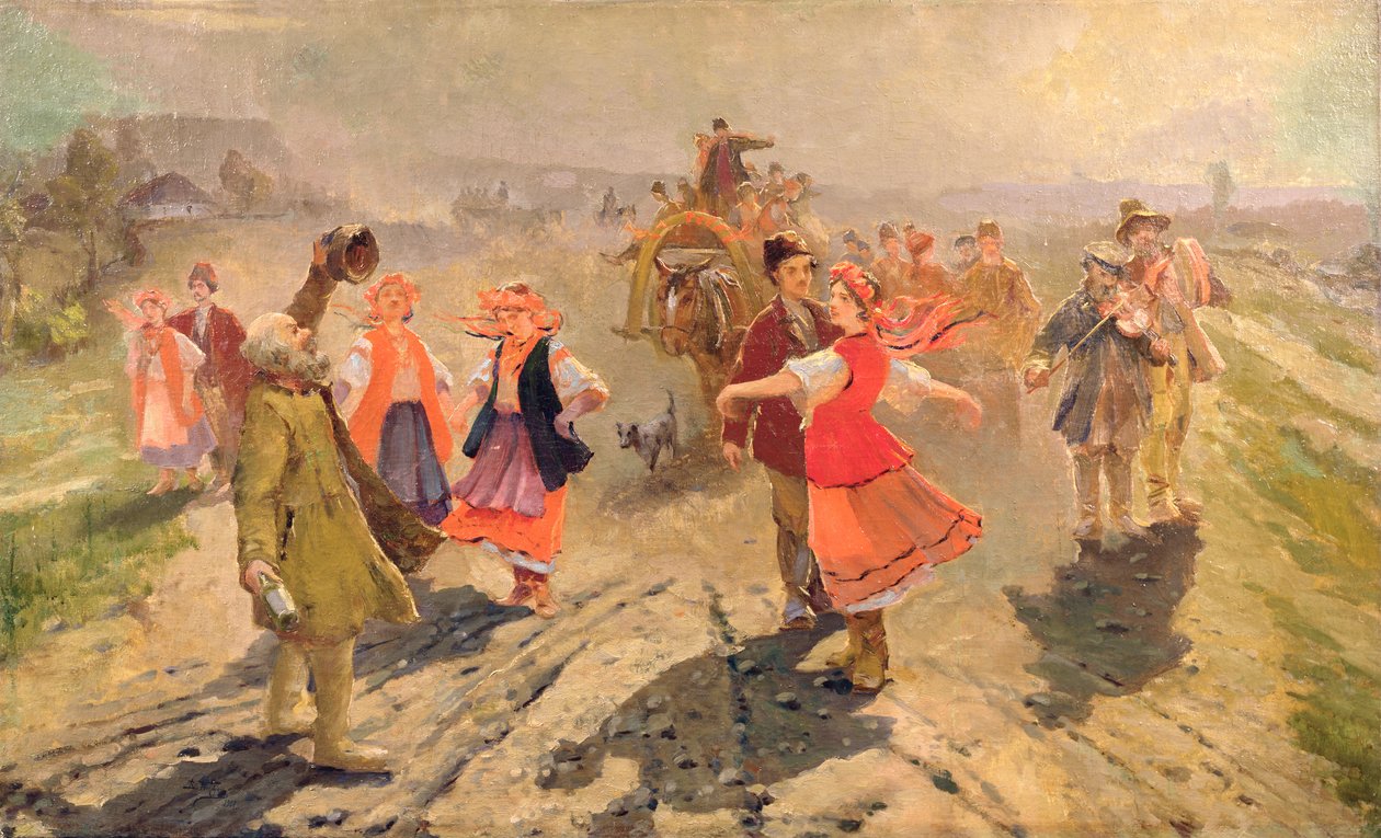 Svatební průvod na Orelsku od Vladimir Egorovic Makovsky