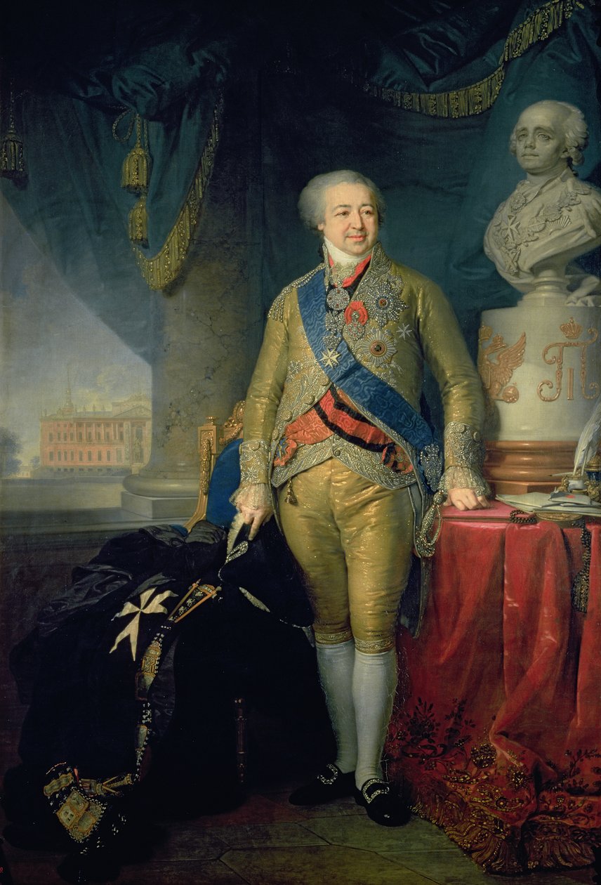 Portrét hraběte Alexandra Kurakina (1757-1825), 1802 (olej na plátně) od Vladimir Lukich Borovikovsky