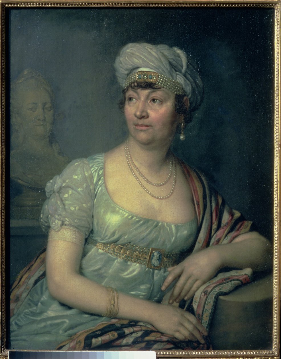 Portrét Germaine de Stael (1766-1817), 1812 od Vladimir Lukich Borovikovsky