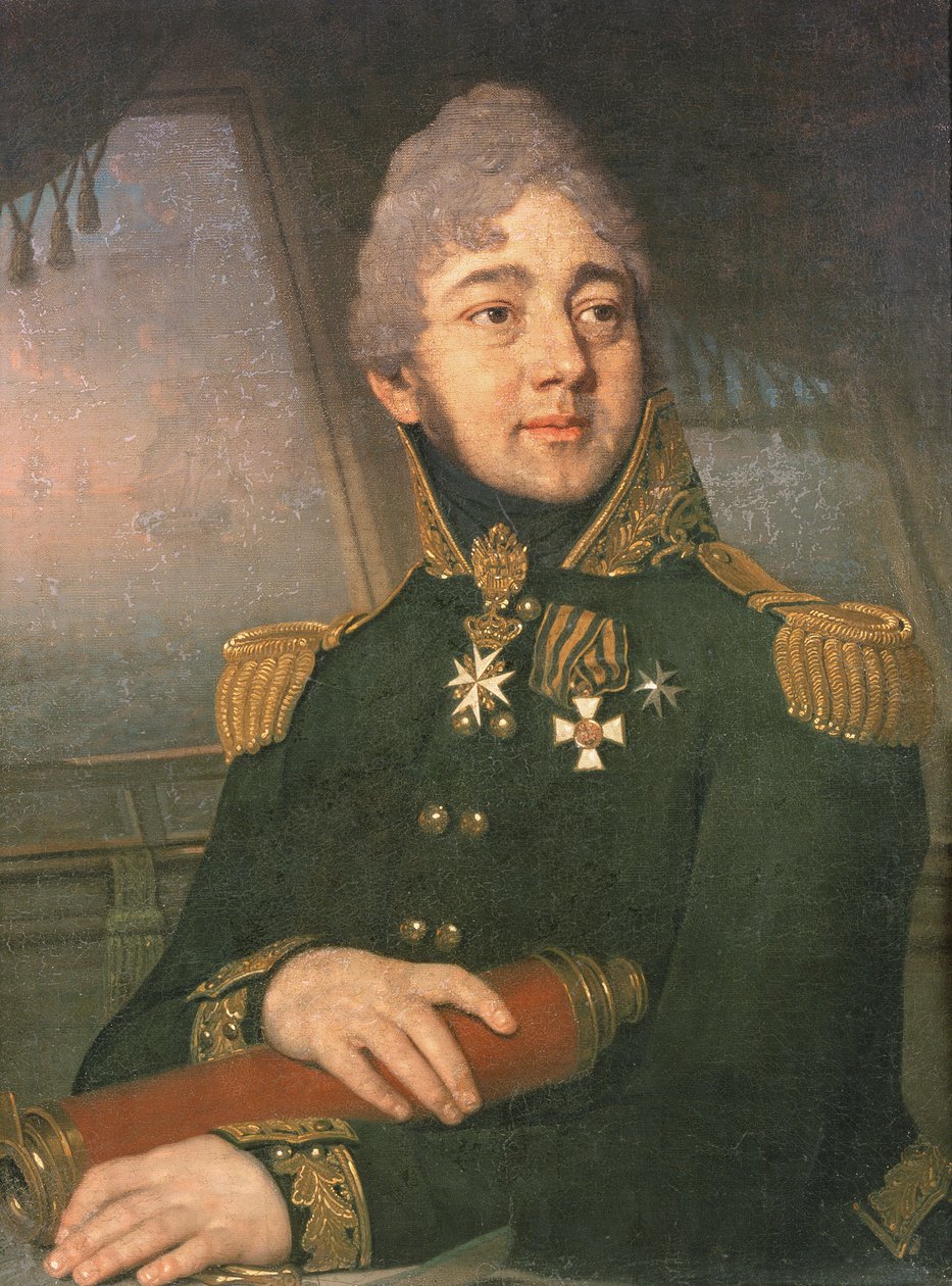 Portrét ruského básníka Jevgenije Boratynského (1800-44), 20. léta 19. století od Vladimir Lukich Borovikovsky