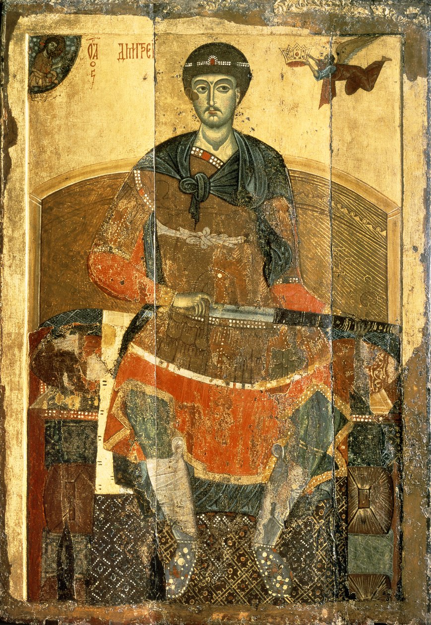 Svatý Demetrius ze Soluně od Vladimir Suzdal School