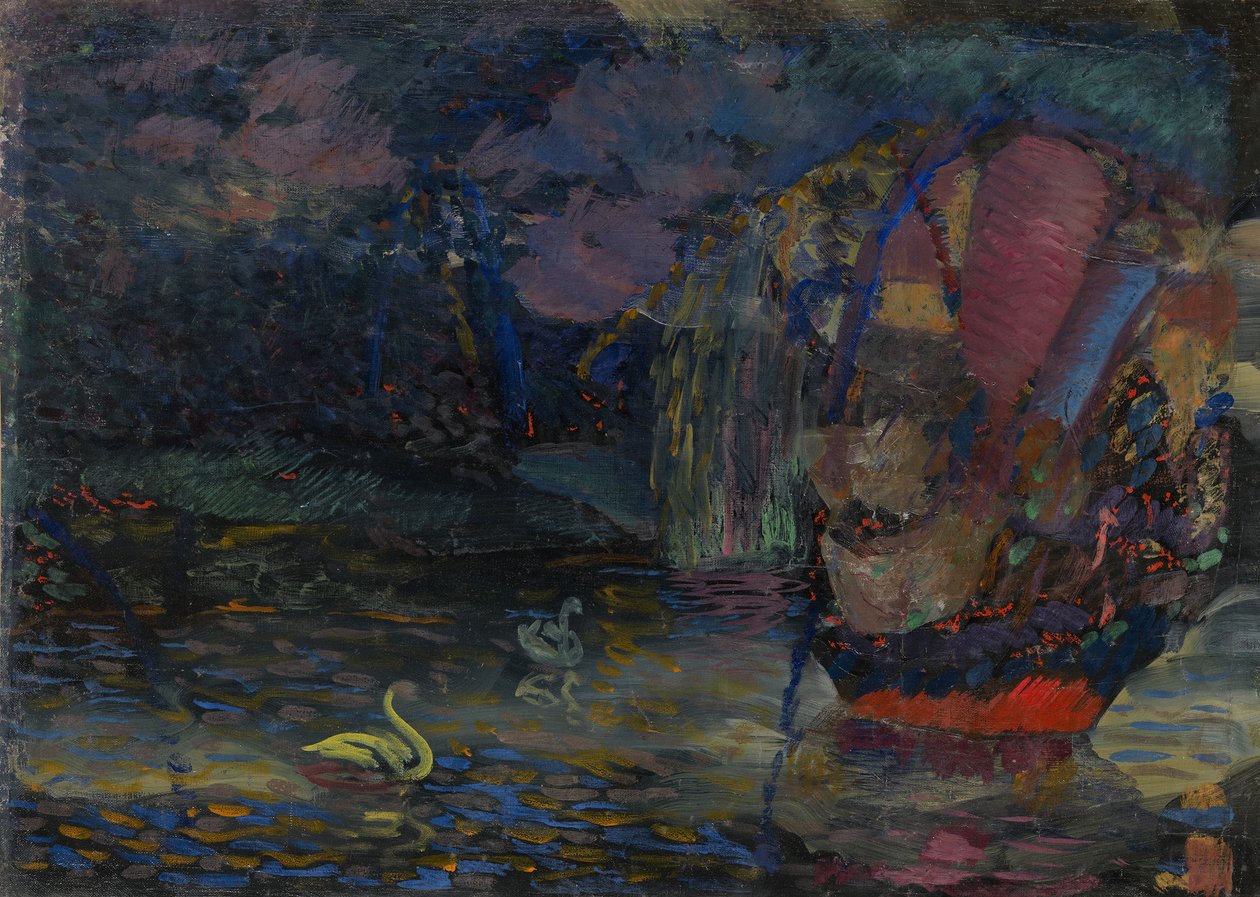 Pohádkové jezero, 1909-1910 od Daniel Vladimir Baranoff Rossine
