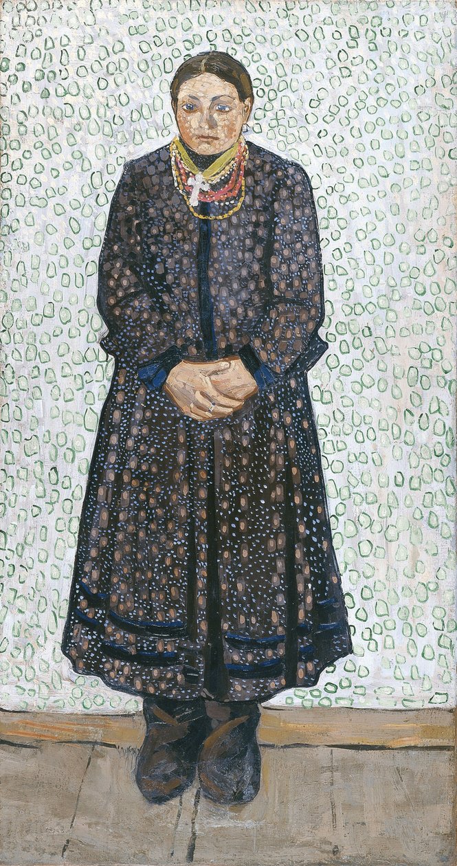 Ukrajinská rolnice, 1910-1911 od Vladimir Davidovich Burliuk